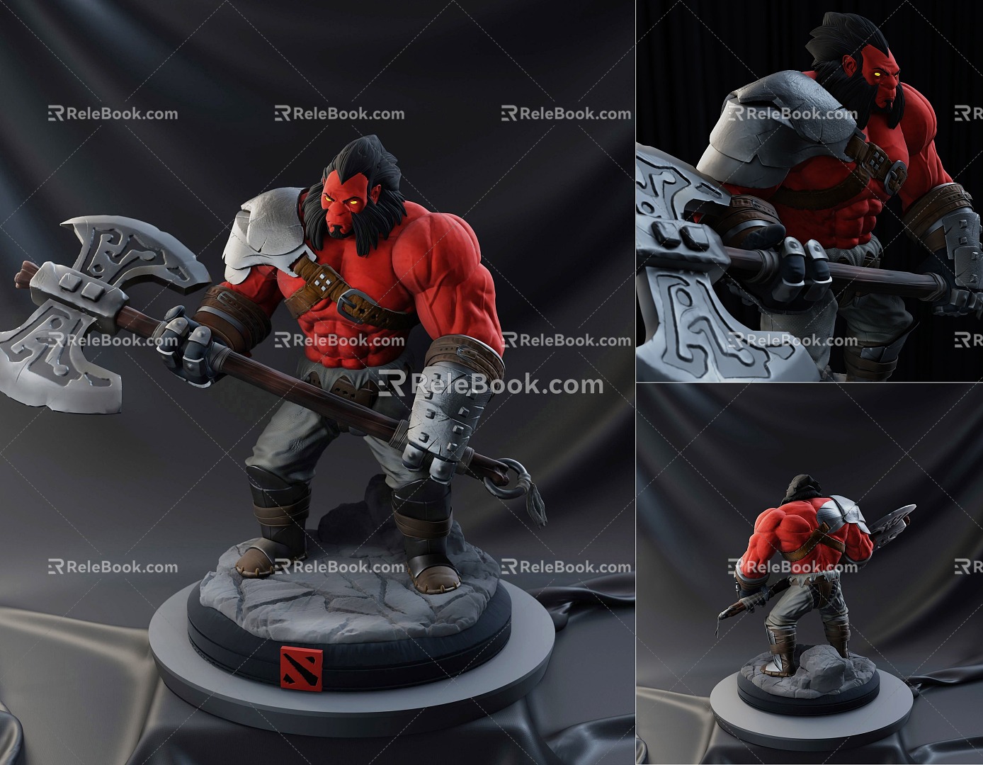 DOTA2 Axe King Game Hero Hand Ornaments AXE Axe King Hero Dota2 Game Hero Ornaments 3d model