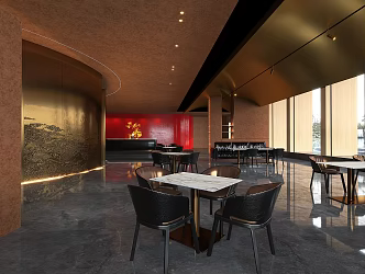 Modern Restaurant 3d model