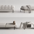 Modern Bed End Stool Bed End Stool Combination Sofa Bench 3d model