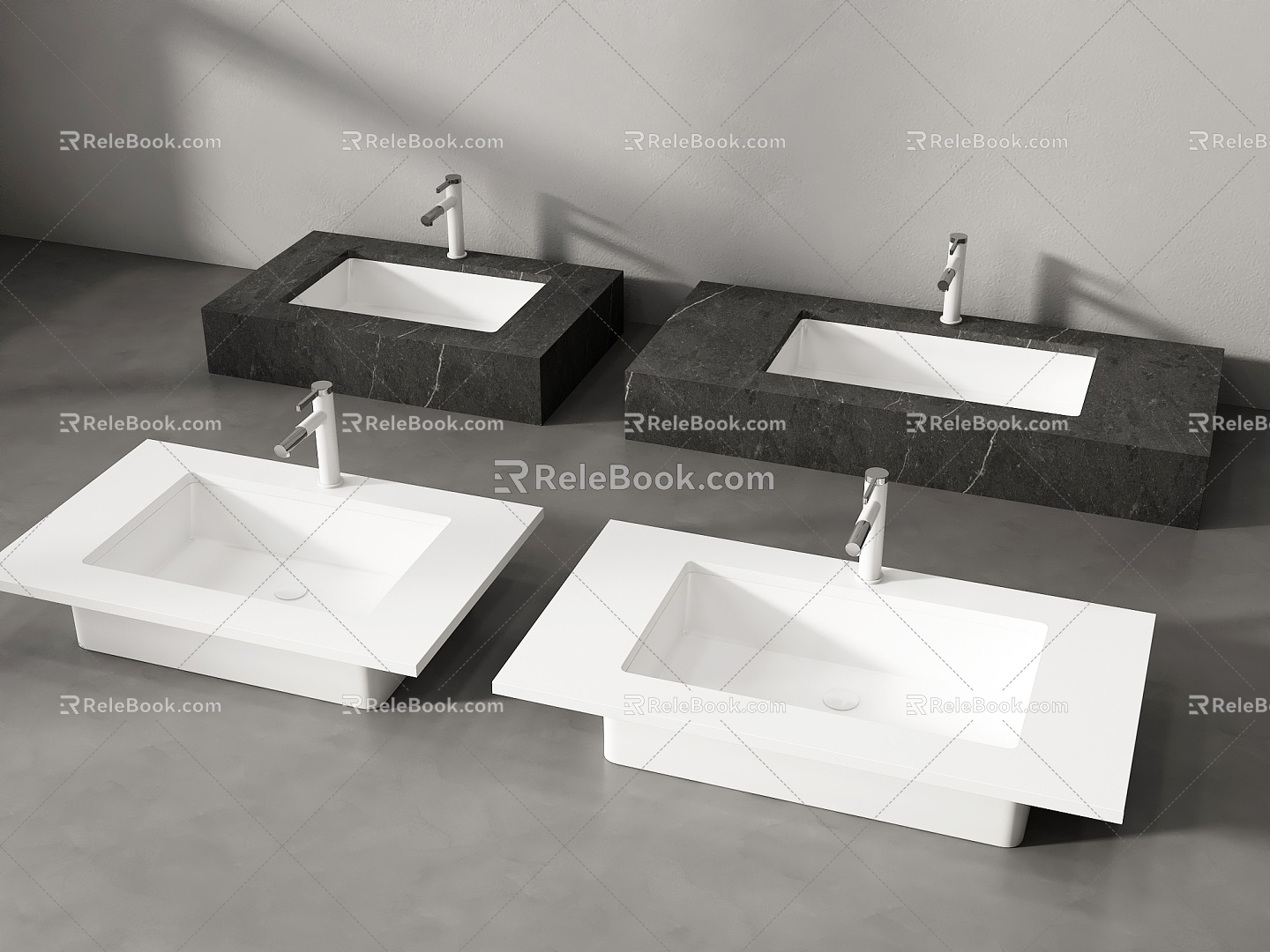 Modern wash basin wash basin wash basin wash basin under counter basin 3d model