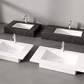 Modern wash basin wash basin wash basin wash basin under counter basin 3d model