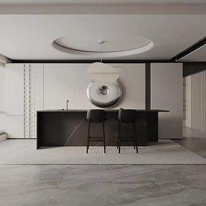 Modern table combination 3d model