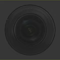 Professional Camera Lens With Zoom Focus Rings And Optical Glass Front Element 3d model