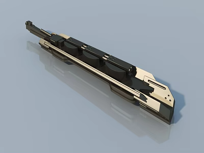 Durable Hinged Door Hardware System with Metal Sliding Mechanism and Components 3d model