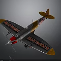 Vibrant Cosmic Aircraft Model Featuring Rainbow Fire Design On Colorful Wings