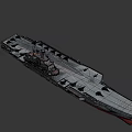 Aircraft Carrier With Fighter Jets On Flight Deck Military Weapon Platform