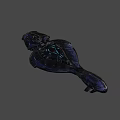 Futuristic Fighter Jet With Advanced Design Aerodynamic Structure And Blue Glowing Light