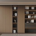 Italian Minimalist Bookcase 3d model