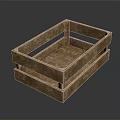 Rustic Brown Wooden Storage Box With Open Top Design For Home Decor And Organization