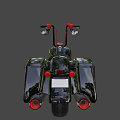 Classic Black Cruiser Motorcycle With Powerful Engine Black Wheels And Sleek Design