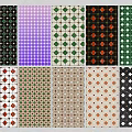 Wall Decorations Tiles Small Tiles Seamless Ceramic Mosaic Classic Color Matching Chinese Traditional Mosaic Pattern 3d model