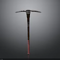 High Quality Pickaxe With Metal Head Wooden Handle And Pink Bottom