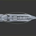 Futuristic Transparent Silver Streamlined Spaceship With Red Taillights And Sleek Design