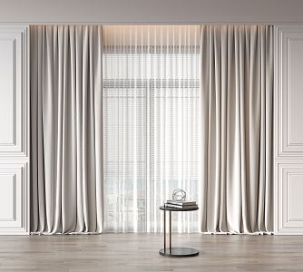 Modern Curtains 3d model