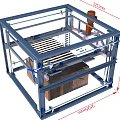 Industrial Equipment Metal Frame Structure With Precise Measurement Dimensions