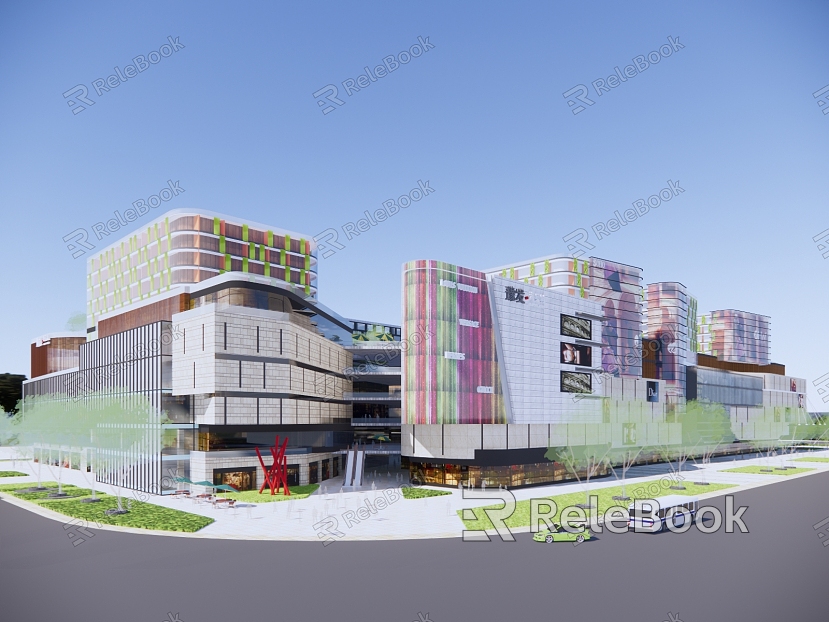 Modern Commercial Building Commercial Building Commercial High-rise Commercial Complex model