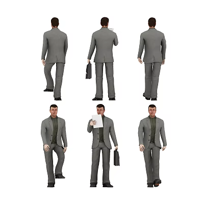 modern man 3d model modern man 3d model