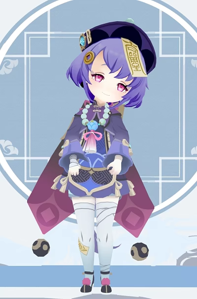 With animation frame character 77 king dance with music 3d model