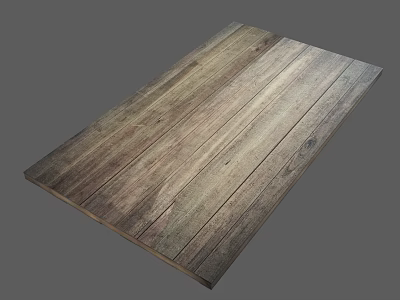 Rustic Vintage Wooden Plank Featuring Natural Weathered Texture And Smooth Surface 3d model