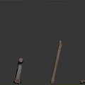 Rusty Metal Construction Tools With L Shaped And Straight Metal Bars For Building And Repair