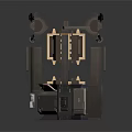 Industrial Metallic Mechanical Components Featuring Structural Brackets Panels And Frames