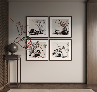 Hanging Painting Decorative Painting 3d model