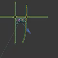 Industrial Plant Layout With Surrounding Roads Vehicles Green Grassland And Blue Water Tanks
