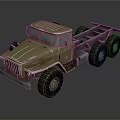 Army Green Military Truck With Six Wheels Heavy Duty Off Road Chassis