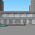 Modern Sales Office Architecture Exhibition Art Gallery Architecture 3d model