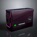 EAG Laser Sights Product Box With Green Indicator Light And Purple Exterior Design
