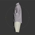 Light Purple Short Sleeve Shirt With Beige Casual Shorts Outfit