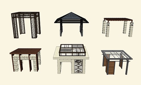 Modern pavilion 3d model