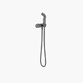 Black Handheld Shower Faucet With Flexible Hose And Modern Design
