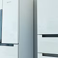 White Modern Refrigerator Freezer With Multi Door And Drawer Design For Kitchen Appliances