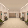 Hospital Hospital Corridor Hospital Emergency Ward Waiting Area Doctor's Office 3d model