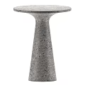 Modern Speckled Terrazzo Side Table With Conical Base And Smooth Surface Design 3d model