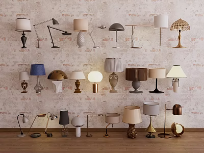 Table Lamp Combination Modern Table Lamp European Style Table Lamp New Chinese Style Table Lamp 3d model