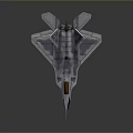 3D Model Of Space Aerospace Fighter Jet With Sleek Design And Cockpit