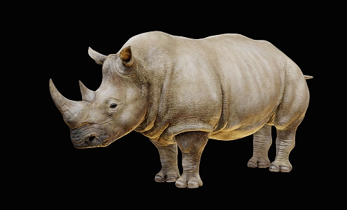 Rhino Scan Rhino Cartoon Rhino Cartoon Animals Buffalo 3d model