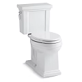 Modern White Ceramic Toilet With Comfortable Seat And Water Tank Design