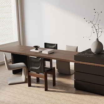 Modern table combination 3d model