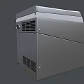 Kitchen Appliances Modern Dark Gray Ice Makers With White Trim Control Panels And Ventilation Grilles