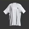 White Short Sleeve T Shirt With Small Logo For Casual Everyday Wear