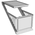 Diverse Angled Balcony Window Designs Featuring 45 35 30 25 Degrees And Various Colors