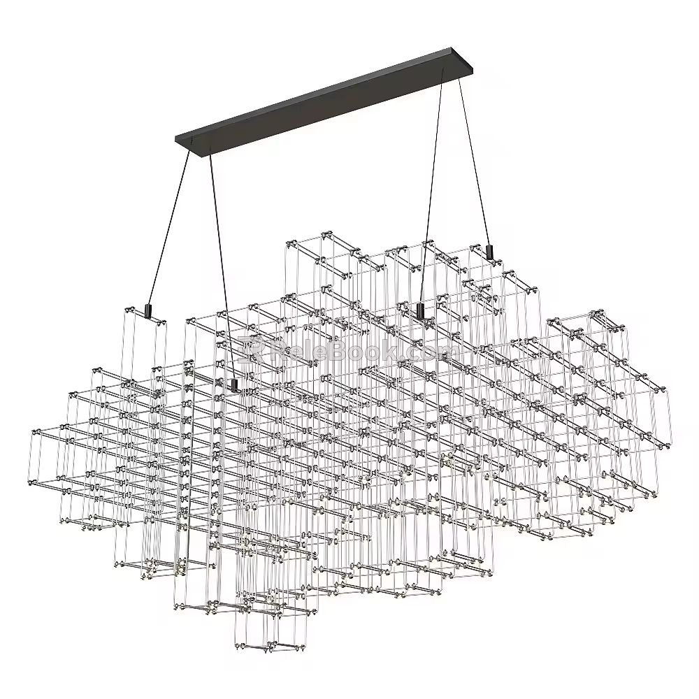 Merger coupling chandelier 18w 3d model