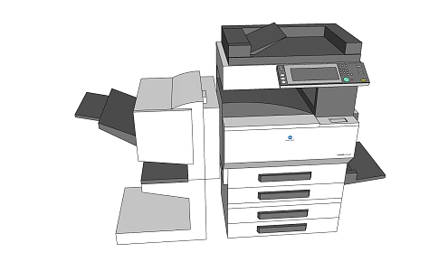 Modern Printer Copier 3d model