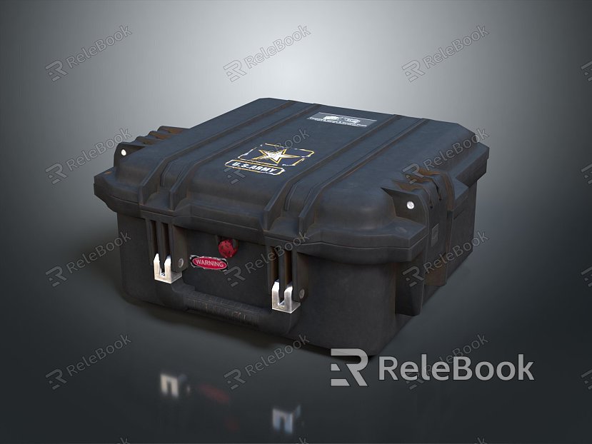 Modern Tool Box Iron Box Iron Box Iron Trunk model