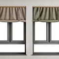 Elegant Window Blinds In Brown And Green For Home Window Interiors