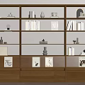 Modern Simple Bookshelf Floor-Standing 3d model