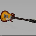 High Quality Sunburst Orange Electric Guitar With White Pickguard Mahogany Neck And Chrome Tuning Pegs